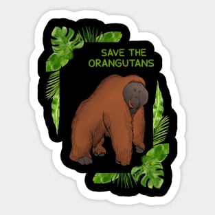Save the Orangutans, Orangutan Lover Sticker
